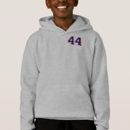 Número cuarenta y cuatro 44 Sports Jersey Hoodie