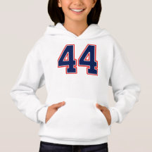 Número cuarenta y cuatro 44 Sports Jersey Hoodie