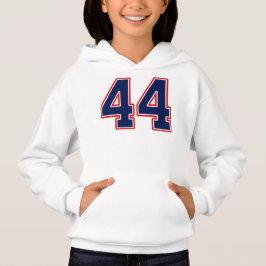 Número cuarenta y cuatro 44 Sports Jersey Hoodie