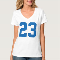 número de cambio de diseño de camiseta número 23 d