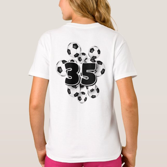 número de camiseta de niños en el grupo de balones (Reverso)