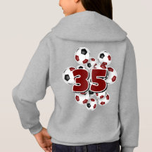 número de camiseta en el marrón de balones de fútb