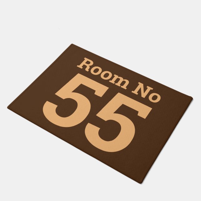 Número de habitación en negrita en un felpudo (Angular)