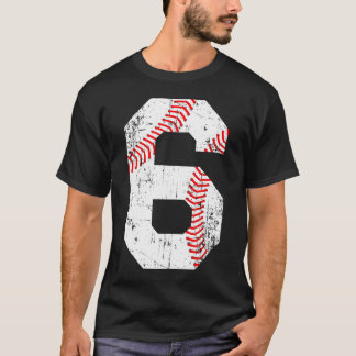 Número de Jersey 6 de béisbol