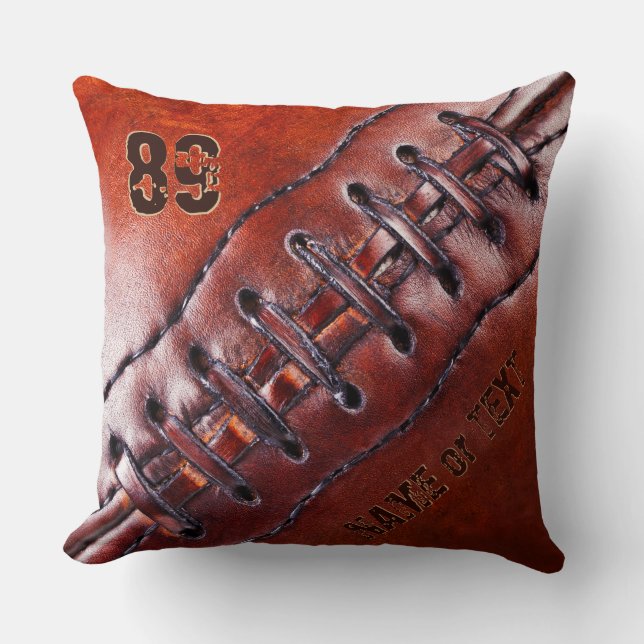 Número de Jersey, Almohada de Fútbol Vintage Fresc (Anverso)