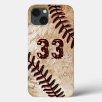 Número de Jersey Cool Vintage de Béisbol Fundas pa