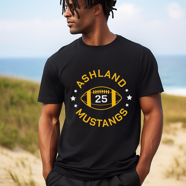 Número de Jersey de Jugador de Fútbol Negro y Oro (Subido por el creador)