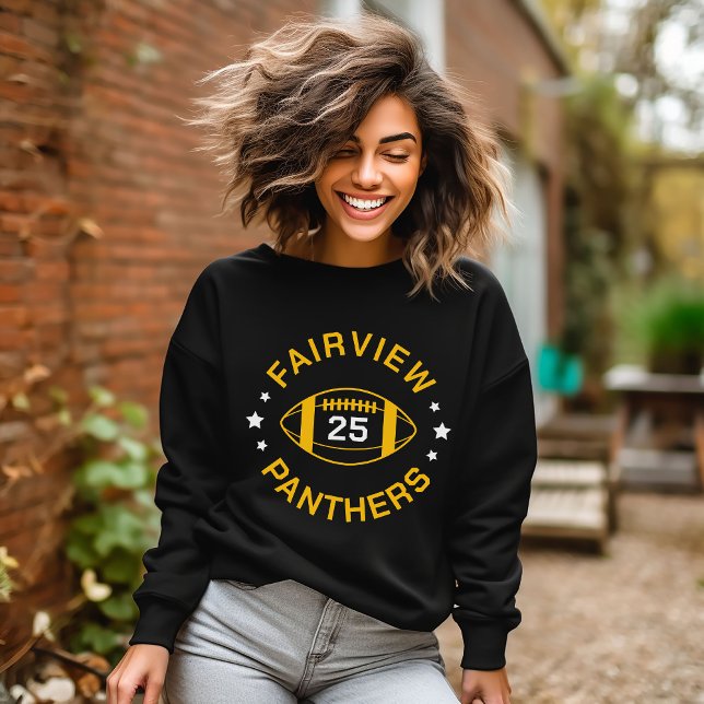 Número de Jersey de Jugador de Fútbol Negro y Oro (Subido por el creador)