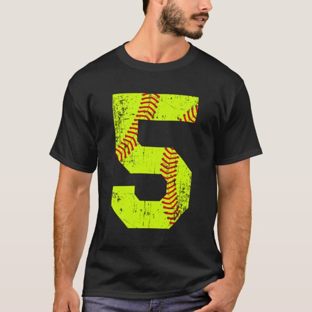Número de Jersey de Sofball 5 (Anverso)