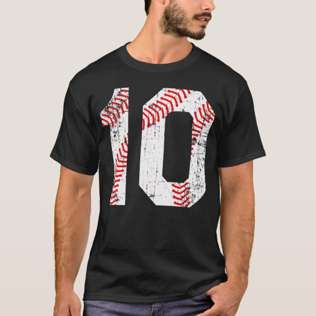Número de Jersey del béisbol 10 (Anverso)