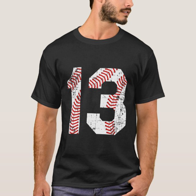 Número de Jersey del béisbol 13 (Anverso)