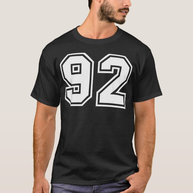 Número de Jersey del Equipo 92 (Anverso)