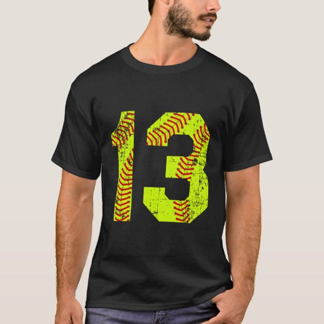 Número de Jersey del Softball 13 (Anverso)