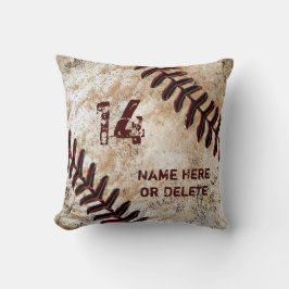 Número de Jersey y Nombre en Almohada de Béisbol V