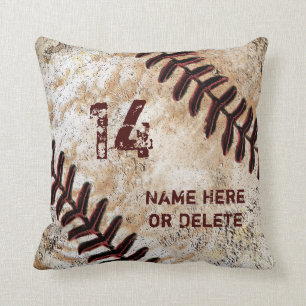 Número de Jersey y Nombre en Almohada de Béisbol V