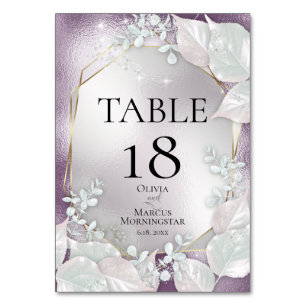 NÚMERO DE MESA   Berenjena Pearl Shimmer