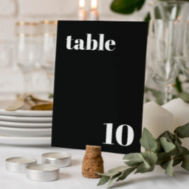 Número de mesa Boda elegante y de moda