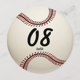 Número de mesa de béisbol
