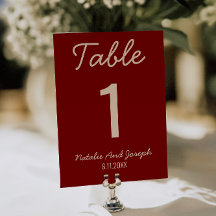 Número de mesa de boda caprichoso de dinero antigu