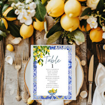 Número de mesa de boda colgante con gráfico de asi