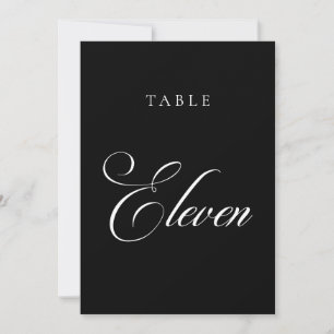 Número de mesa de boda de caligrafía de marfil clá