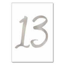 Número de mesa de boda elegante con lámina de plat