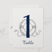 Número de Mesa de Boda en la Playa del Ancla de Pl