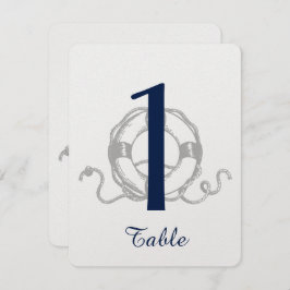 Número de Mesa de Boda en la Playa del Ancla de Pl