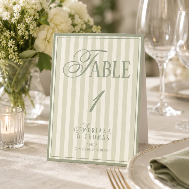 Número de mesa de boda en verde pastel de dinero a (Subido por el creador)
