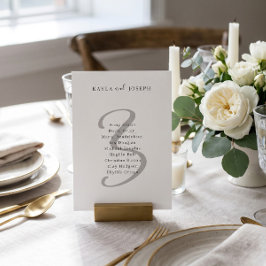 Número de mesa de boda minimalista y elegante 3