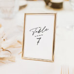 Número de mesa de caligrafía minimalista simple<br><div class="desc">Eleva la decoración de tu mesa con estos números de mesa de caligrafía minimalista simple. Su elegancia discreta añade un toque refinado a cualquier entorno de evento. La delicada caligrafía mejora la legibilidad al tiempo que emana un encanto atemporal. Perfecto para guiar a los invitados a sus mesas designadas con...</div>