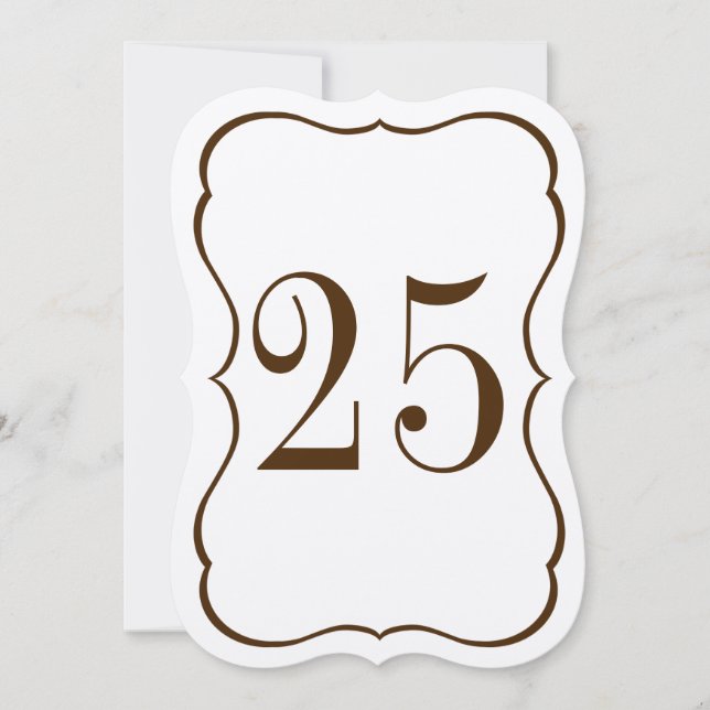 Número de mesa de concha (Anverso)