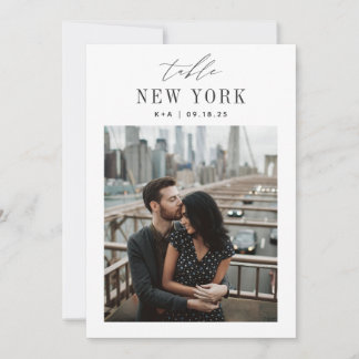 NÚMERO DE MESA DE FOTO DE VIAJE DE BODAS 5x7 DESCA
