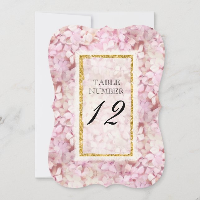 Número de Mesa de Recepción con Soporte Elegante F (Anverso)