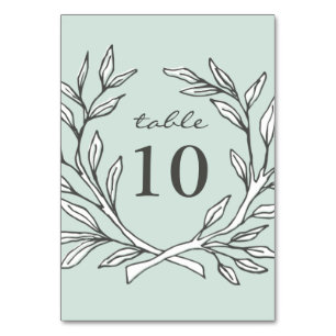 Número de mesa de recepción de bodas de plumas rus