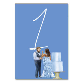 Número de Mesa de Recepción del Evento de Boda Blu