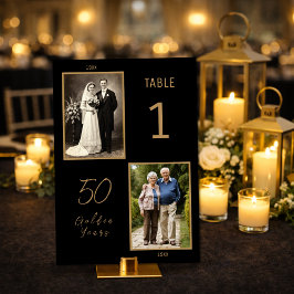 Número de Mesa del Aniversario Número 50 – Foto de