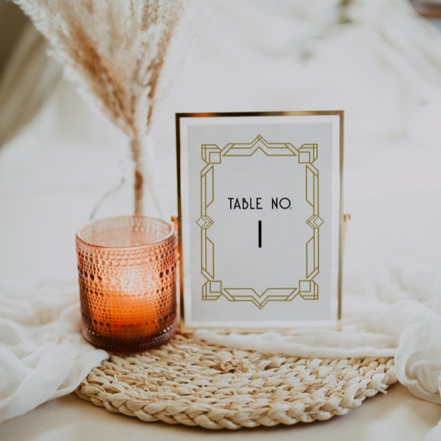 Número de mesa del Art Deco Old Hollywood 1920 (Subido por el creador)