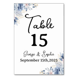 Número de mesa dorado minimalista para eventos