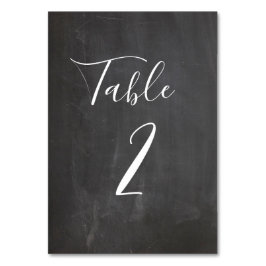 Número de mesa en pizarra. Boda gris moderna