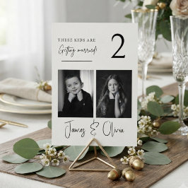 Número de mesa 'Estos niños se casan'