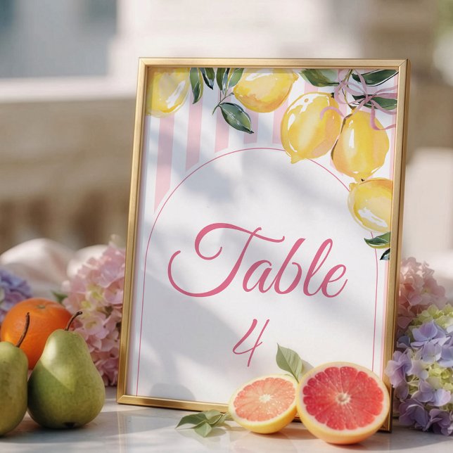 número de mesa para baby shower de Coquette Limón  (Subido por el creador)