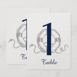 Número de Mesa para Boda en la Playa del Ancla de 