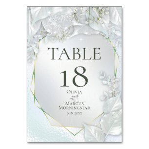 NÚMERO DE MESA   Perla Brillante Azul Hielo
