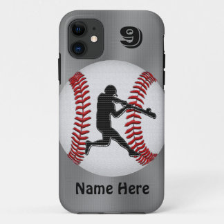 NÚMERO DE NOMBRE DE LOS Fundas de béisbol de iPhon