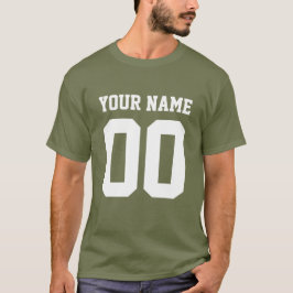 Número de nombre personalizado camiseta de fútbol
