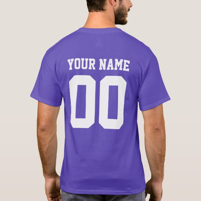 Número de nombre personalizado camiseta de fútbol  (Reverso)