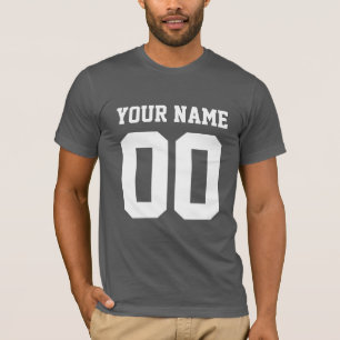 Número de nombre personalizado camiseta de fútbol 