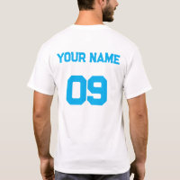 Número de nombre personalizado en la camiseta de l