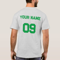 Número de nombre personalizado en la camiseta de l